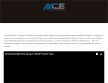 Tablet Screenshot of academyforcollegeexcellence.org